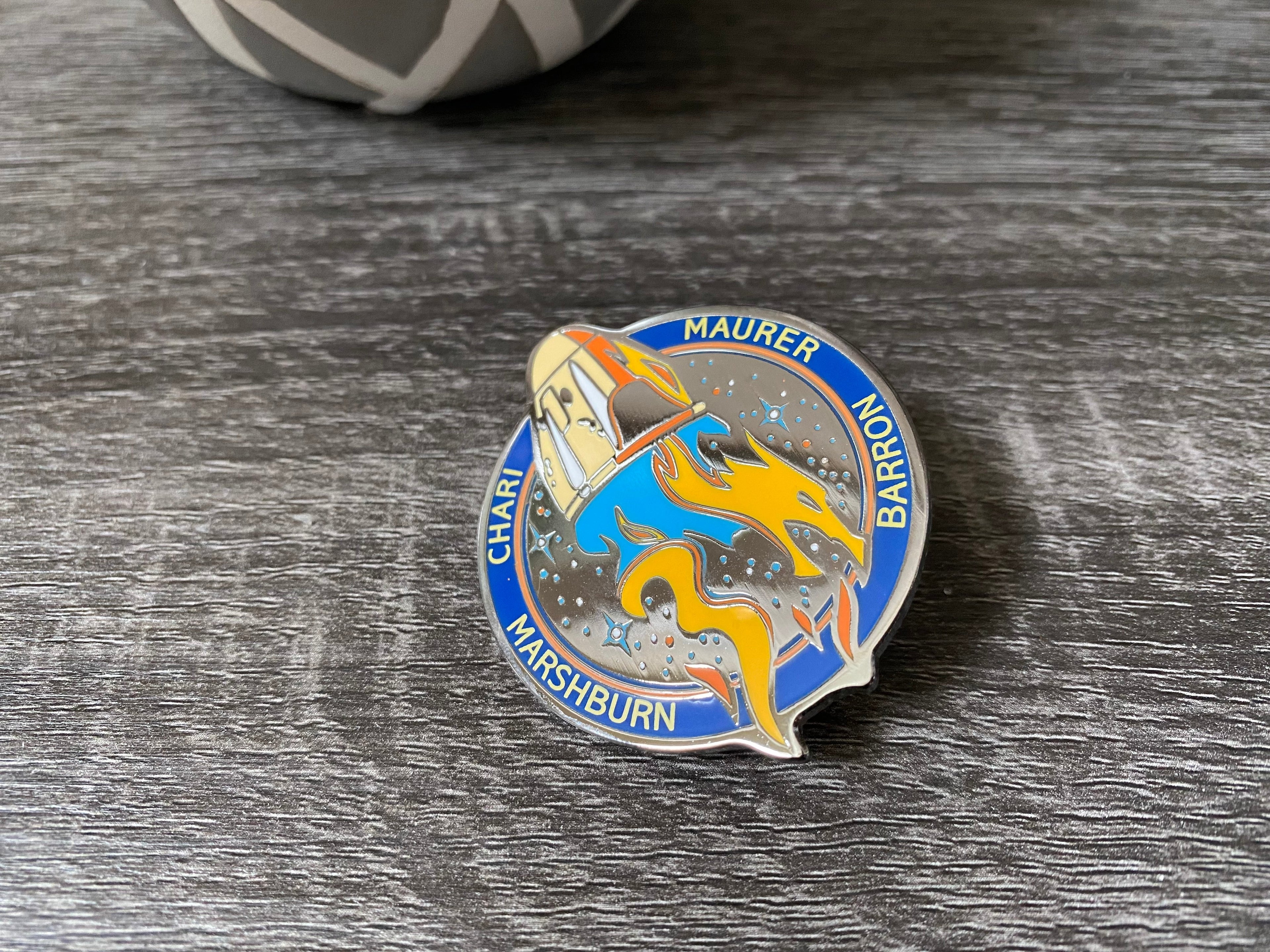 NASA Crew-3 USCV-3 Mission Patch Hard Enamel Pin
