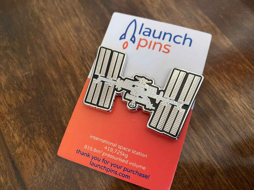 International Space Station (ISS) Enamel Pin