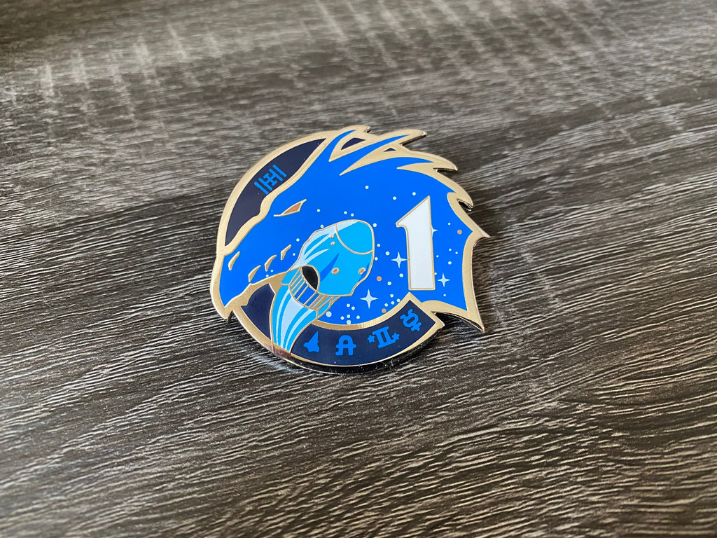NASA Crew-1 USCV-1 Mission Patch Hard Enamel Pin