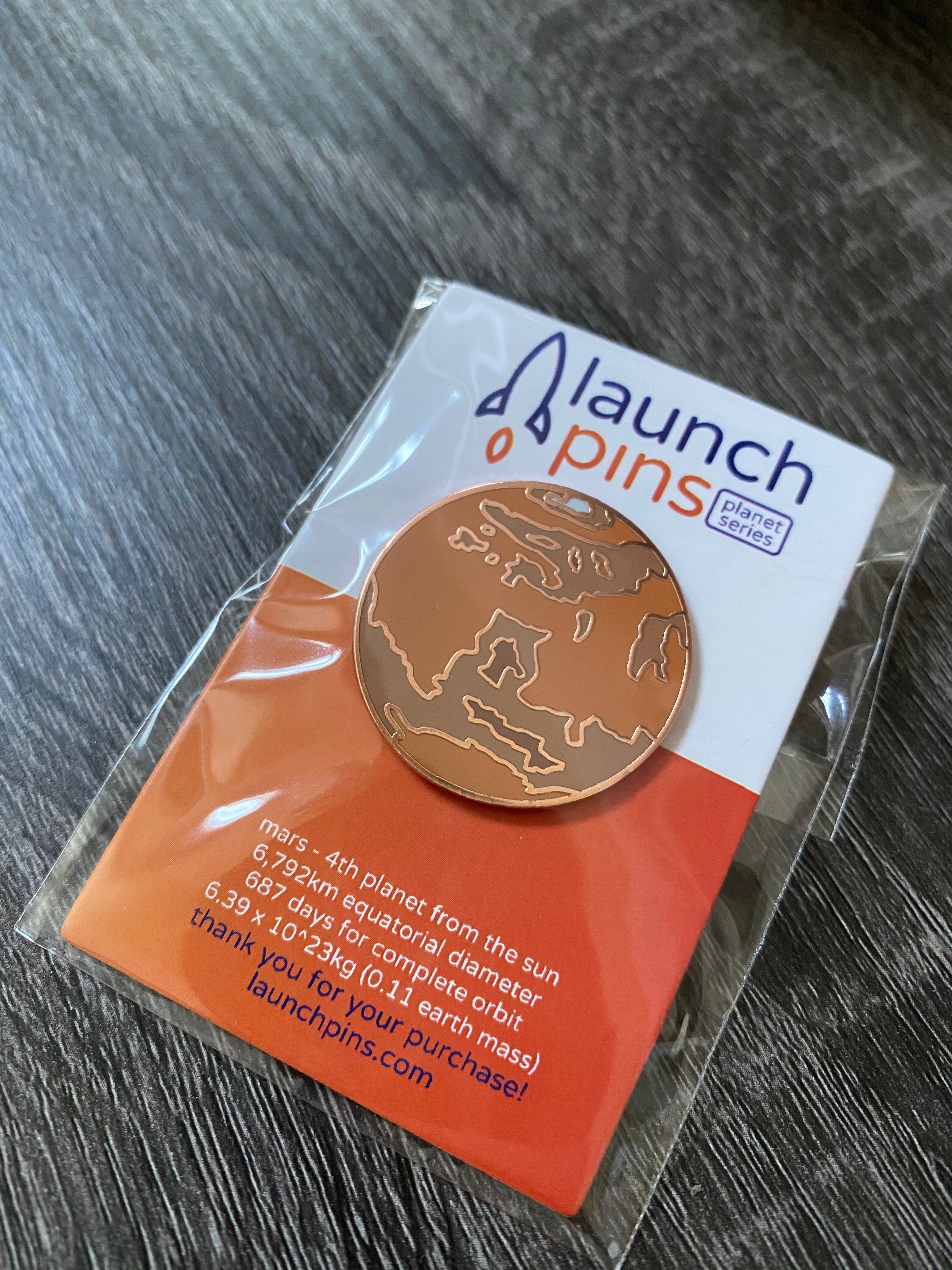 Mars Hard Enamel Pin