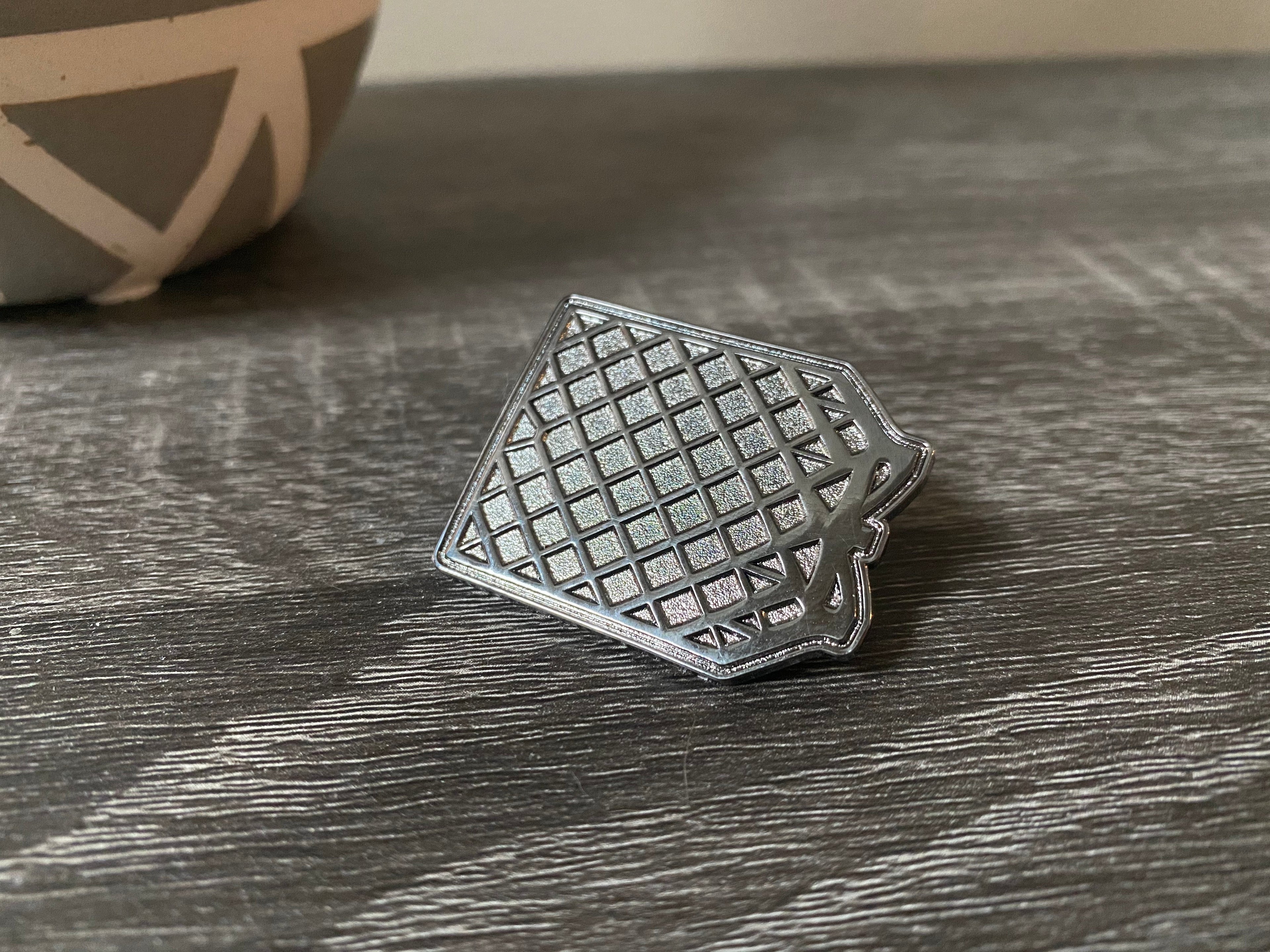 Grid Fin Hard Enamel Pin
