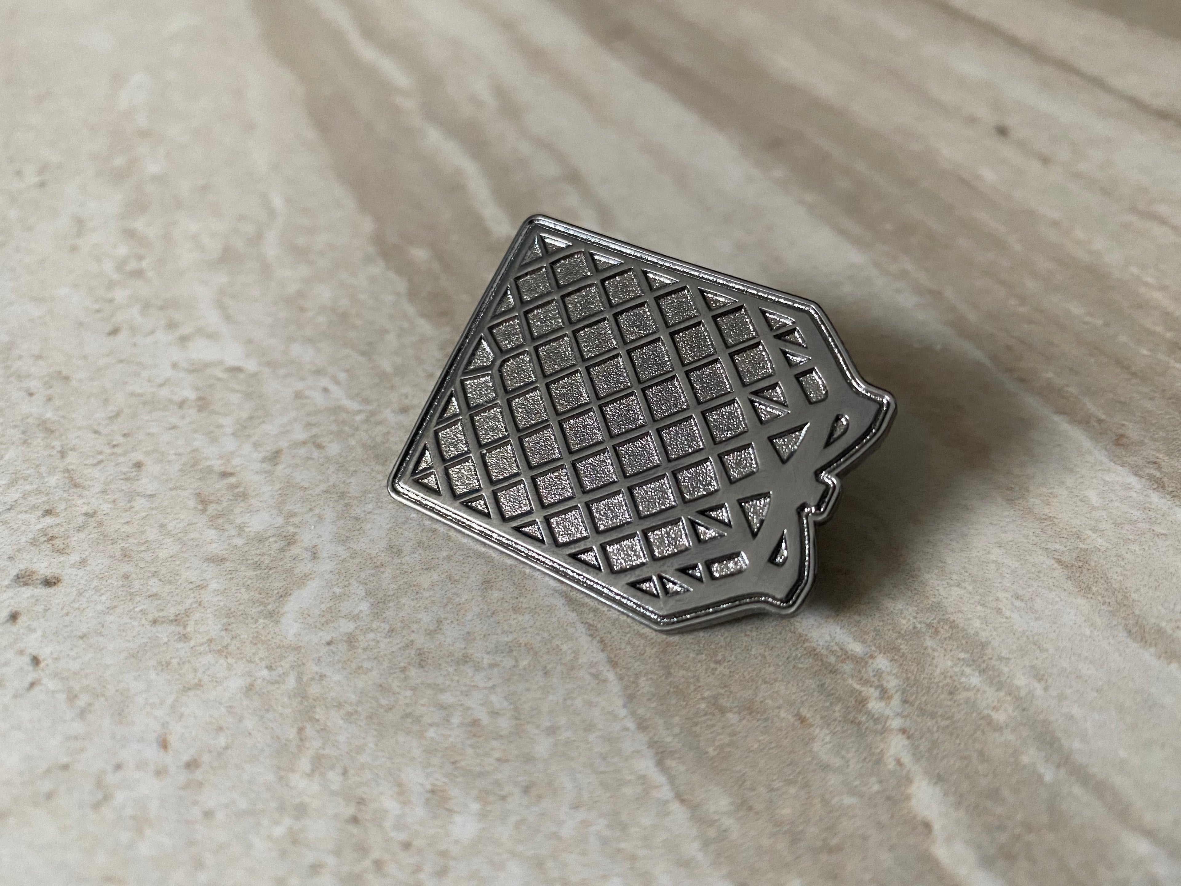 Grid Fin Hard Enamel Pin