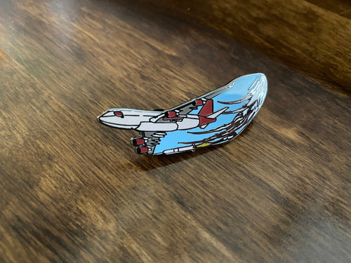Cosmic Girl with Launcher One rocket Enamel Pin